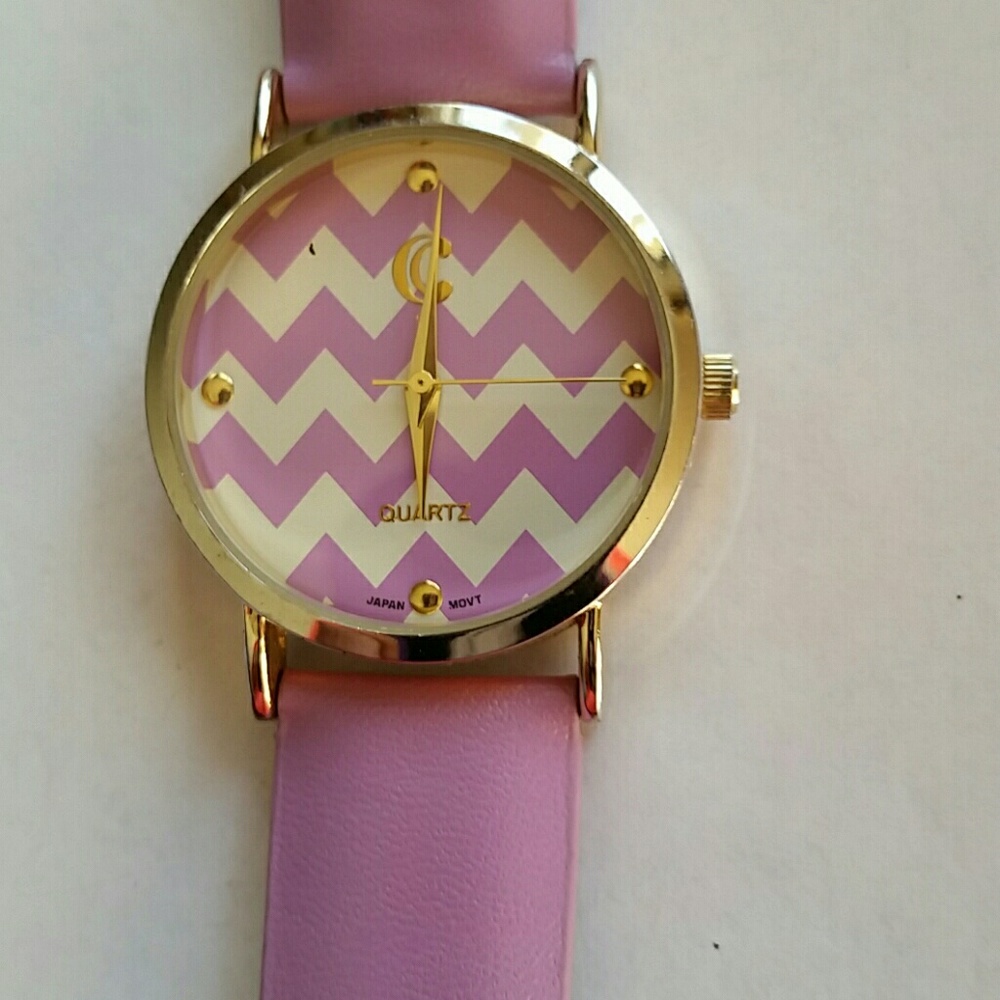 Lavender zig zag watch